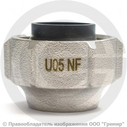 Евроконус латунный никелированный для медных труб обжим Дн 15-3/4" накидная гайка RAUTITAN Rehau