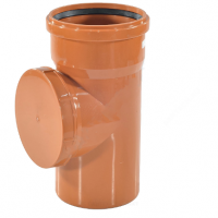Ревизия PP-B с крышкой коричневая Дн 110 б/нап в/к RTP (РосТурПласт)
