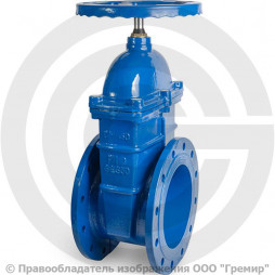 Задвижка чугунная фланцевая Ду-450 Ру-16 (Т<120°С) 30ч39р Китай