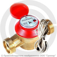 Счётчик крыльчатый одноструйный Ду-32 Ру-16 (Т<90°С) L=160мм импульсный В/К ОСВУ ДГ1 Декаст