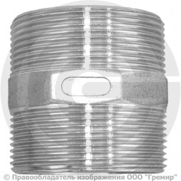 Ниппель нержавеющий AISI 304 переходной Ду 20-10 (3/4"-3/8")