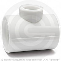Тройник PP-R переходной белый внутренняя пайка Дн 40-32-40 VALFEX