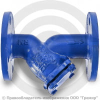 Фильтр сетчатый Y-образный чугунный фланцевый Ду-250 Ру-16 (Т<90°С) ФСч Китай