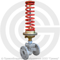 Регулятор давления прямого действия НО "после себя" чугунный фланцевый Ду-50 Ру-16 Kvy=40м3/ч 0,3-1,2 МПа Энерготехномаш УРРД-НО-РД