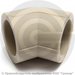 Угольник PP-R серый Дн 32 45гр Pro Aqua