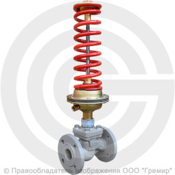 Регулятор давления прямого действия НО "после себя" чугунный фланцевый Ду-65 Ру-16 Kvy=63м3/ч 0,1-0,6 МПа Энерготехномаш УРРД-НО-РД
