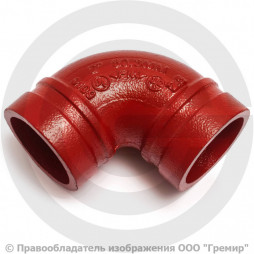 Отвод (колено) 90 градусов под муфту грувлок Ду-32 (Дн 42) Ру-25 XGQT03