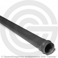 Труба НПВХ (ПВХ) 100 клеевая серая SDR21 Дн 90х4,3 Ру-10 напорная L=3м Aquaviva