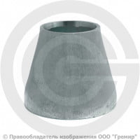 Переход 42,4х3,2-33,7х3,2 (Ду 32-25) оцинкованный концентрический исп.1 шовный