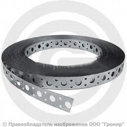 Перфолента стальная оцинкованная 25 м/рулон 20х1 мм PRO
