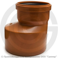 Переход НПВХ (ПВХ) с раструбом коричневый Дн 160-110 б/нап в/к Aquaviva