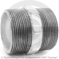 Ниппель чугунный оцинкованный НР (НАР) Ду 50 (2")