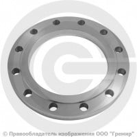 Фланец плоский 09Г2С 1-250-16 ГОСТ 12820-80, Ру-16, Ду-250