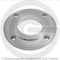 Фланец плоский стальной 1-80-6 ГОСТ 12820-80, Ру-6, Ду-80