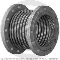 Компенсатор сильфонный осевой многослойный с поворотными фланцами Ду-65 Ру-16 L=180мм КСОF Hortum