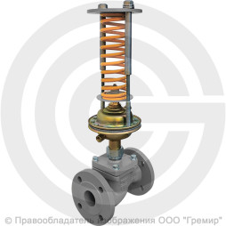 Регулятор давления прямого действия НЗ "до себя" чугунный фланцевый Ду-20 Ру-16 Kvy=6,3м3/ч 0,1-0,6 МПа Энерготехномаш УРРД-НЗ-РД