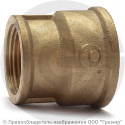 Муфта латунная переходная ВР (ВН) Ду 25-20 (1"-3/4") VALFEX