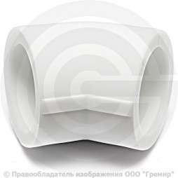 Угольник PP-R белый внутренняя пайка Дн 90 45гр VALFEX