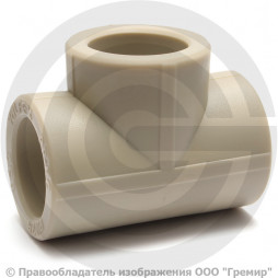 Тройник PP-R серый внутренняя пайка Дн 20 VALFEX