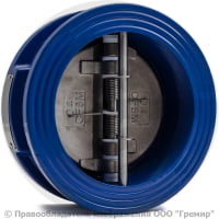 Клапан обратный двухстворчатый чугунный межфланцевый Ду-150 Ру-16 (Т<120°С) ств нерж Benarmo