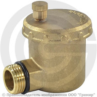 Воздухоотводчик автоматический латунный Ду-15 (1/2") Ру-10 НР (НАР) угловой Aquasfera 5004