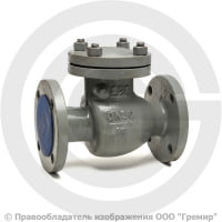 Клапан обратный поворотный стальной фланцевый Ду-80 Ру-16 19с76нж