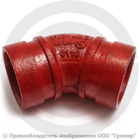 Отвод (колено) 45 градусов под муфту грувлок Ду-32 (Дн 42) Ру-25 XGQT04