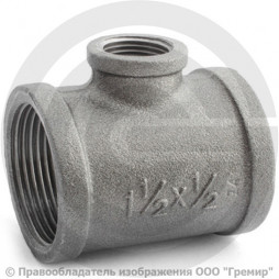 Тройник переходной чугунный ВР (ВН) Ду 40-15 (1 1/2"-1/2")