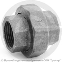 Американка прямая чугунная ВР (ВН) Ду 25 (1")