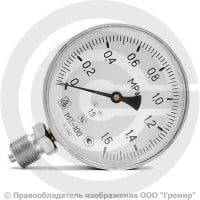 Манометр радиальный диаметр 100мм 0-16 кгс/см2 (0-1,6 МПа) М20х1,5 МТ-100 Багория