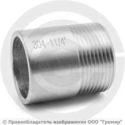 Резьба приварная нержавеющая AISI 304 Ду-32 (1 1/4")