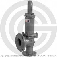 Клапан предохранительный пружинный стальной фланцевый Ду-50 Рср=1.2бар Рн=1.2…2.5бар (Т<450°С) без ручного подрыва 17с7нж Арма-Пром