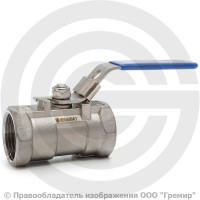 Кран нержавеющий AISI 316 (CF8M) Ду-32 (1 1/4") Ру-63 ВР (ВН) муфтовый Benarmo