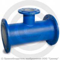 Тройник фланцевый ТФ Ду 100-80 (L=360-175) ВЧШГ с ЦПП цинк+AL ГОСТ ISO 2531-2012