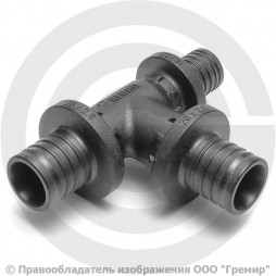 Тройник аксиальный PPSU переходной для PE-X труб Дн 25-16-16 RAUTITAN PX Rehau