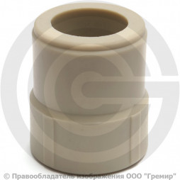 Муфта PP-R переходная серая внутренняя-наружная пайка Дн 63-25 VALFEX