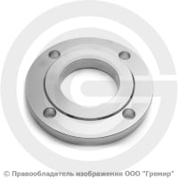 Фланец плоский нержавеющий 12х18н10т 1-80-25 ГОСТ 12820-80, Ру-25, Ду-80