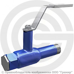 Кран стальной резьба-сварка Ду-15 Ру-40 L=168мм LD КШ.Ц.С. Energy 015.040.Н/П