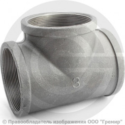 Тройник чугунный ВР (ВН) Ду 80 (3")