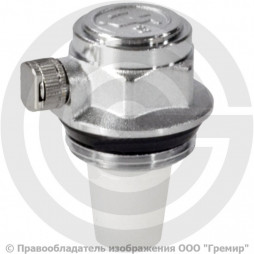 Воздухоотводчик автоматический латунный Ду-32 (1 1/4") Ру-14 НР (НАР) угловой левый Giacomini R200