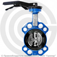 Затвор дисковый поворотный межфланцевый Ду-100 Ру-16 EPDM со стальным диском Tecofi VP5445S-02EP