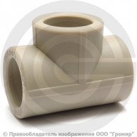 Тройник PP-R переходной серый внутренняя пайка Дн 50-20-50 VALFEX