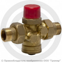 Клапан балансировочный комбинированный латунный муфтовый Ду-25 Ру-16 НР (НАР) Kvs=1.3м3/ч без ниппелей R206A-1 Giacomini