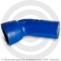 Отвод раструб-гладкий конец ОРГ Ду-300 45 градусов Тайтон ВЧШГ с ЦПП цинк+AL ГОСТ ISO 2531-2012