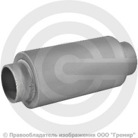 Компенсатор сильфонный осевой однослойный с кожухом и внутренним экраном Ду-80 Ру-16 L=290мм под приварку патрубки сталь DEK Hortum