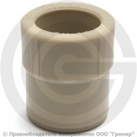 Муфта PP-R редукционная серая внутренняя-наружная пайка Дн 63-40 Pro Aqua