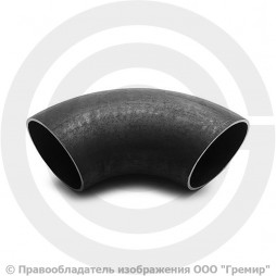 Отвод П90 89х3,5 (Ду-80) стальной (Ст.20) 90 градусов ГОСТ 17375