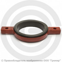 Кольцо опорное чугунное SML Ду-125 с гальванизированной резиной Китай