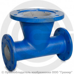 Пожарная подставка фланцевая ППФ Ду-400 ВЧШГ с ЦПП цинк+AL ГОСТ ISO 2531-2012