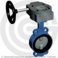Затвор дисковый поворотный межфланцевый с редуктором Ду-300 Ру-16 EPDM со стальным диском Tecofi VP5445S-08EP